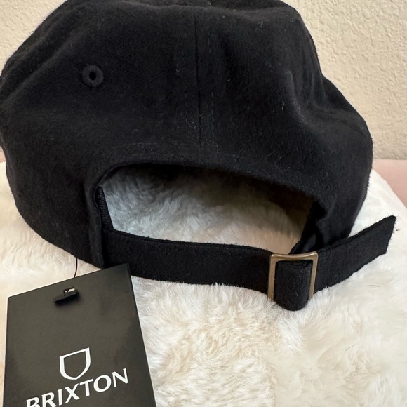 NWT Brixton Alton LP black adjustable strap back cap. Soft poly blend hat O/S - Picture 3 of 6